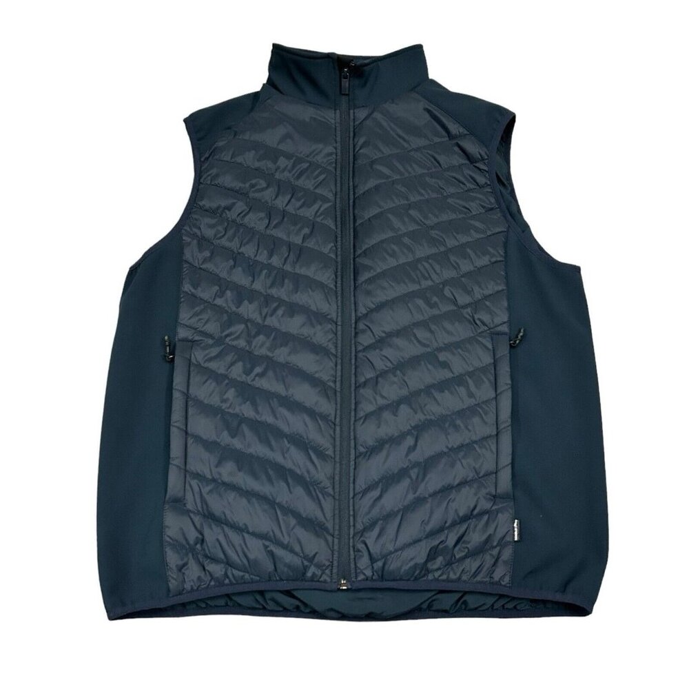 Nimbus Play Benton Hybrid‎ Puffer Vest Men's XL Navy Blue Full Zip